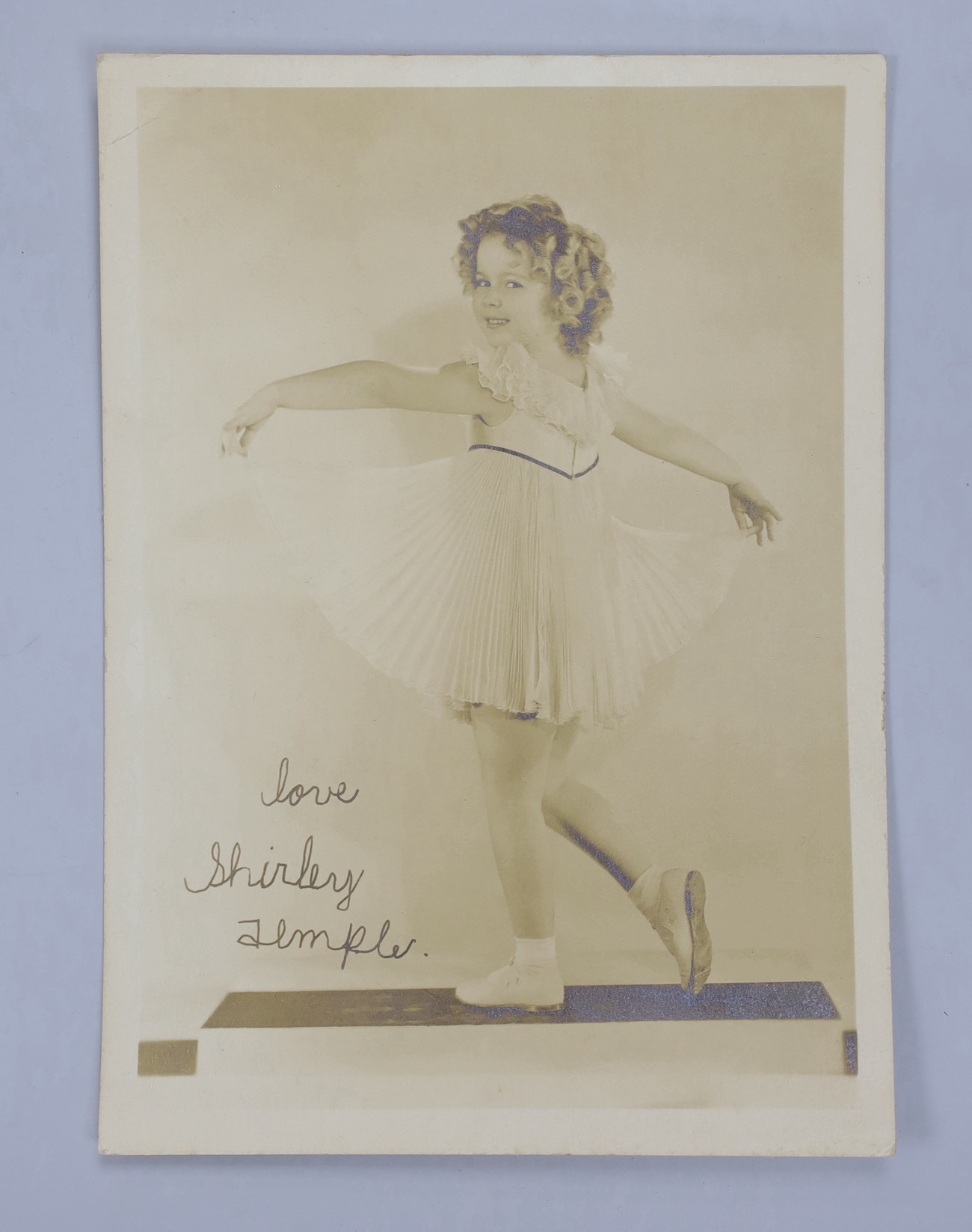 Stage and screen Ephemera - Two signed photographs - Stewart Granger and Jon Pertwee and a Shirley Temple photo with facsimile signature